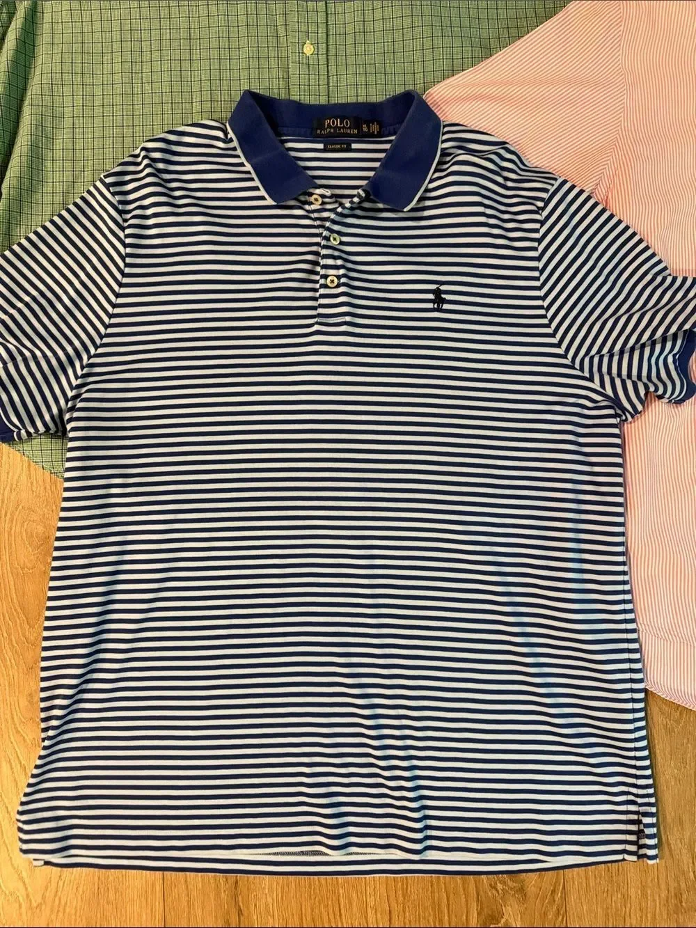 ((3 PIECE)) RALPH LAUREN SHORT SLEEVE SHIRT BUNDLE SIZE XL ALL EEEUC